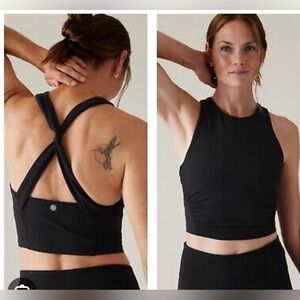 Athleta Conscious Twist Top Bra SIZE S
